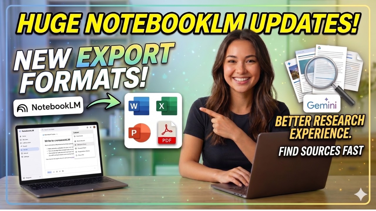 NotebookLM's Big Updates for Output Formats & Better Research Experience
