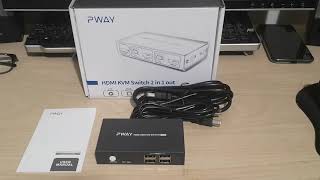 Pway Hdmi Kvm Switch 2 In 1 Out Box Video Review