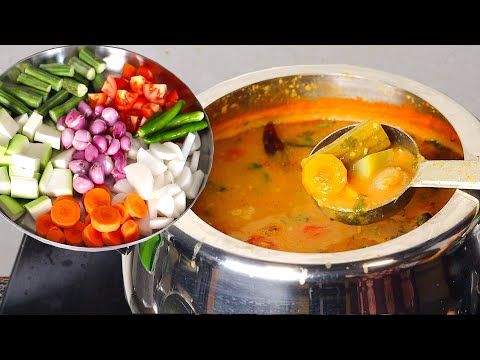 హోటల్ స్టైల్ సాంబార్👉ఎంత మంది చుట్టాలు వచ్చినా చిటికెలో రెడీ😋👌 Hotel Style Sambar Recipe In Telugu