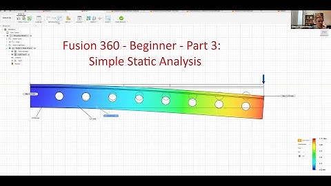 Fusion 360 – Step-by-Step for Absolute Beginners (Part 3: Static FEA Simulatio)