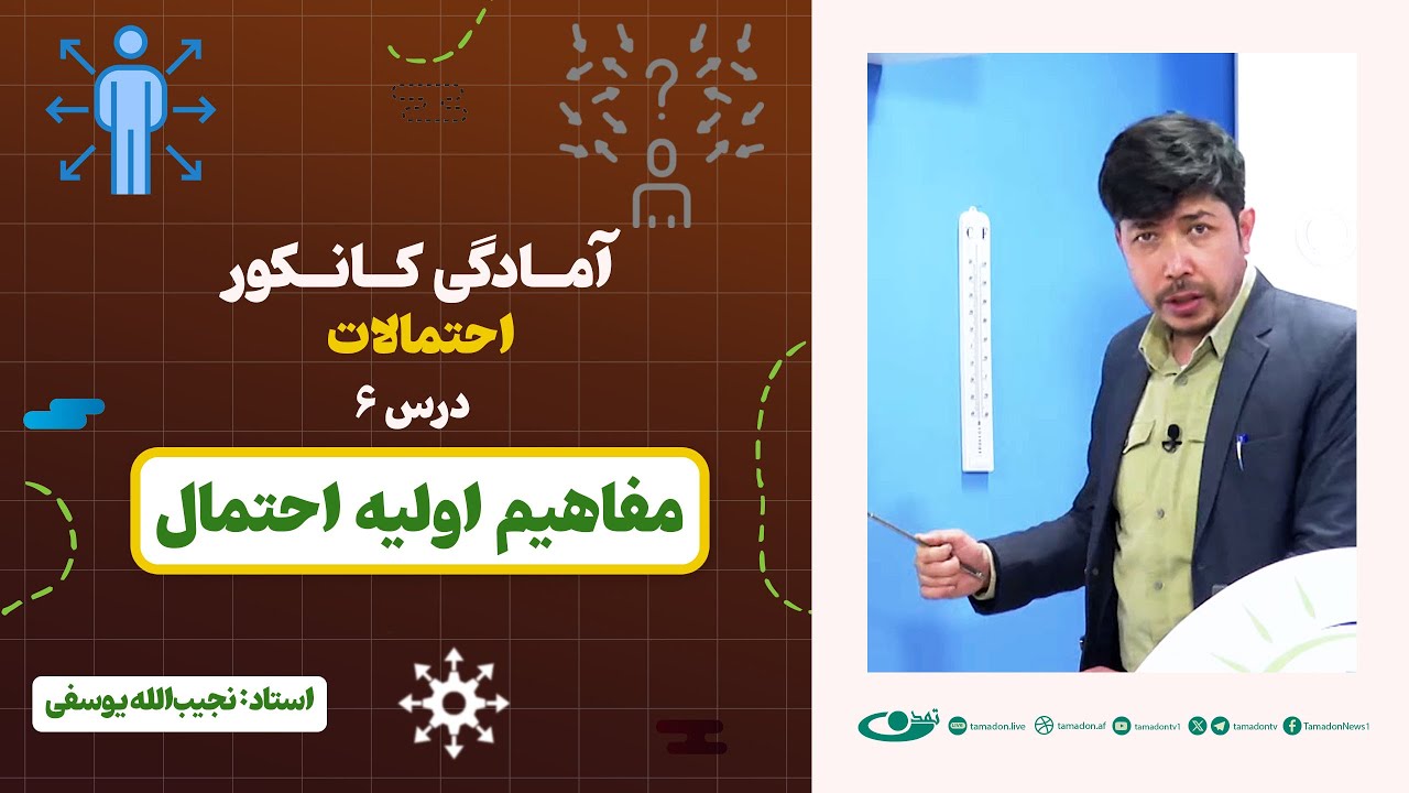 آمادگی کانکور احتمالات | جلسه ششم: مفاهیم اولیه احتمال – 1404/3/8
