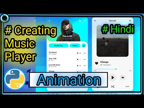 Animation l Python (tkinter) l Music Player
