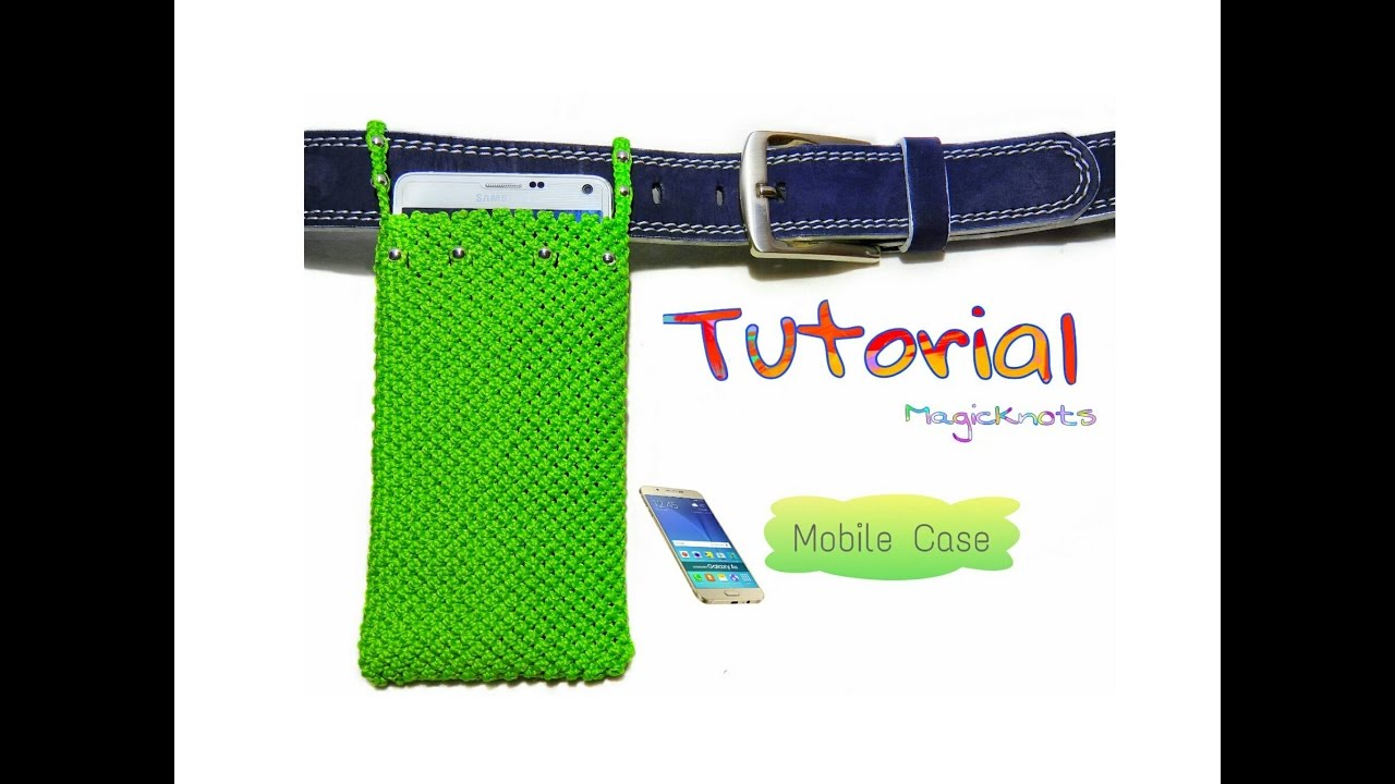 How to Make Macrame Phone Case DIY Mobile Pouch - YouTube