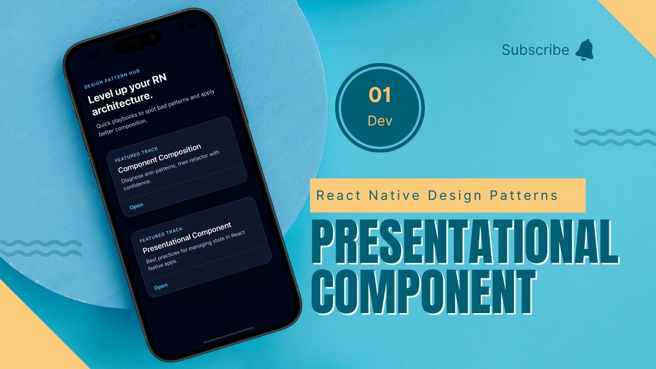 Presentational Component - React Native Design Patterns - YouTube