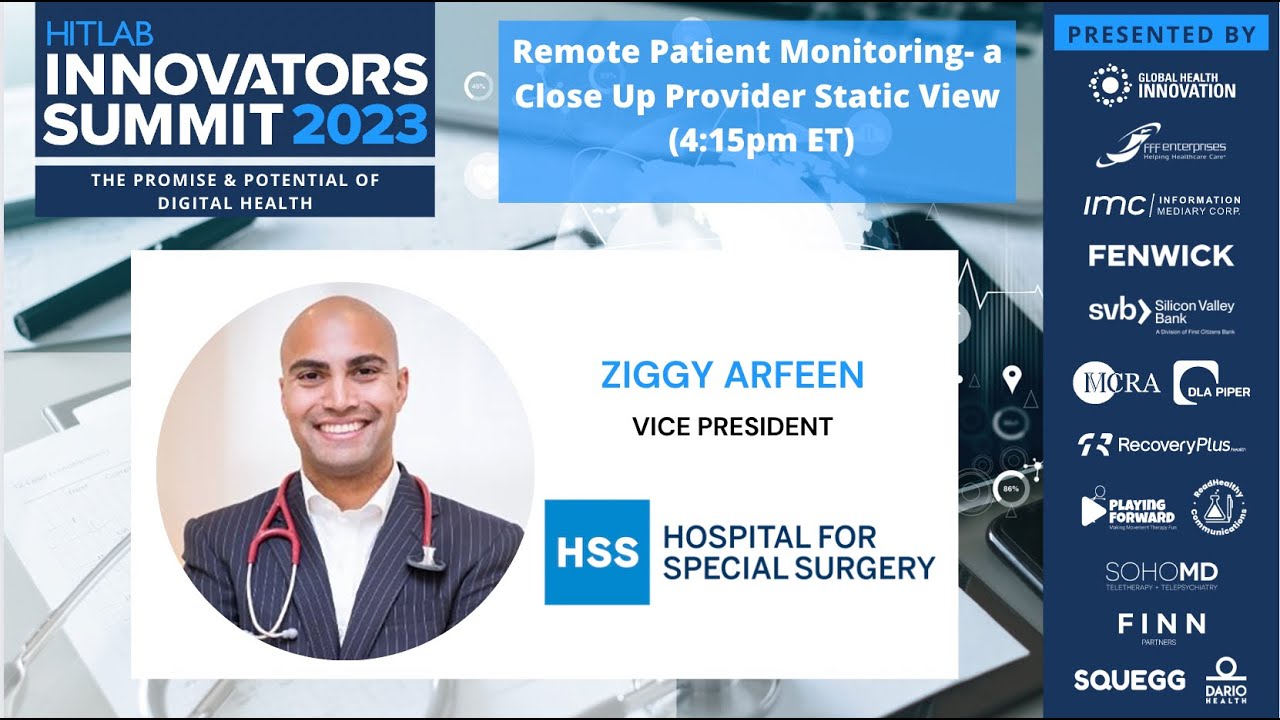 Hitlab Summit HITLAB Digital Health June Summit 2023 Ziggy Arfeen - YouTube