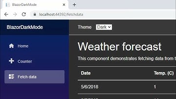 Blazor WebAssembly - Dark Mode - CSS Variables - Applying Themes