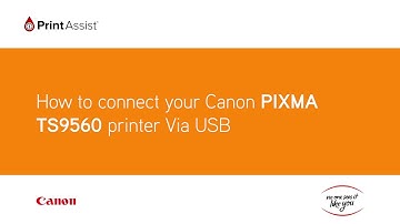 How to set up your Canon PIXMA HOME TS9560 using a USB cable connection