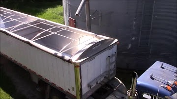 Loading corn and cleaning grain bin time lapse