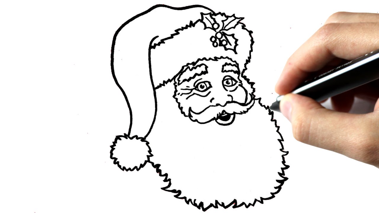 Comment Dessiner Le Pere Noel Youtube