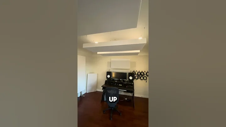 Recording Studio Install Complete with 14 of our 4”, 8”, & 2”  White Bass Traps, Gobos, & Clouds!