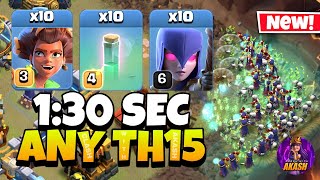 Th15 Root Rider Witch Attack Strategy Th15 Attack Strategy Clash Of Clans