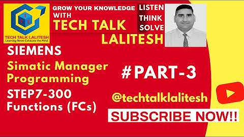 #PART3 FUNCTION  (FCs) IN SIMATIC MANAGER | SIEMENS TUTORIALS HINDI | AUTOMATION TUTORIALS