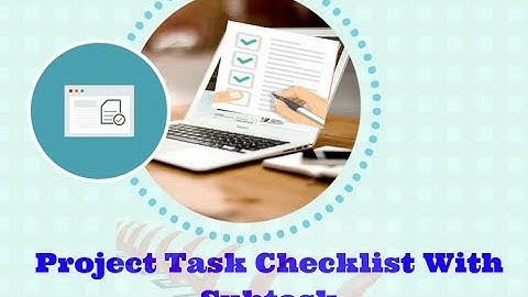 Project Task and Subtask Checklist | Odoo App Feature #odoo #taskmanagement