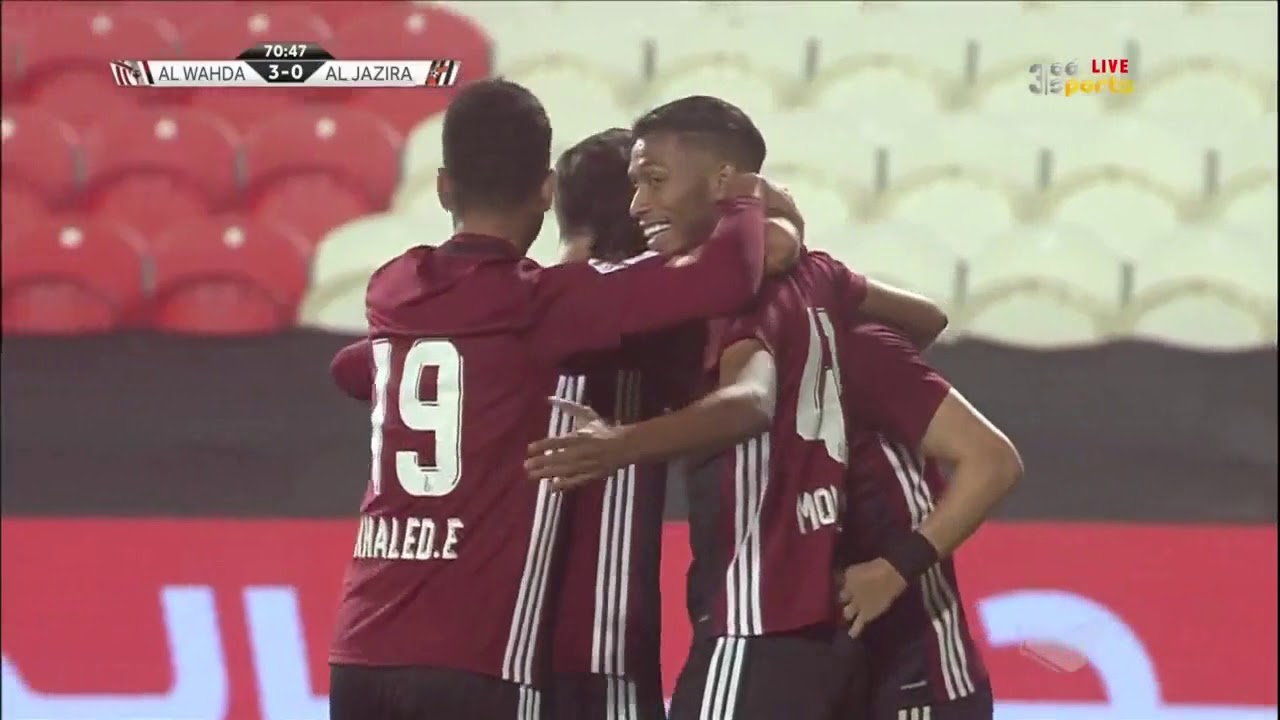 أهداف مباراة الوحدة والجزيرة - دوري الخليج العربي 2017-2018