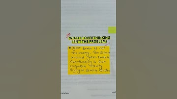 “Stop Overthinking :Overthinking Is My Best Friend  #shorts #motivation #overthinking #series