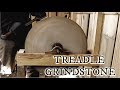 Installing a large treadle powered grindstone