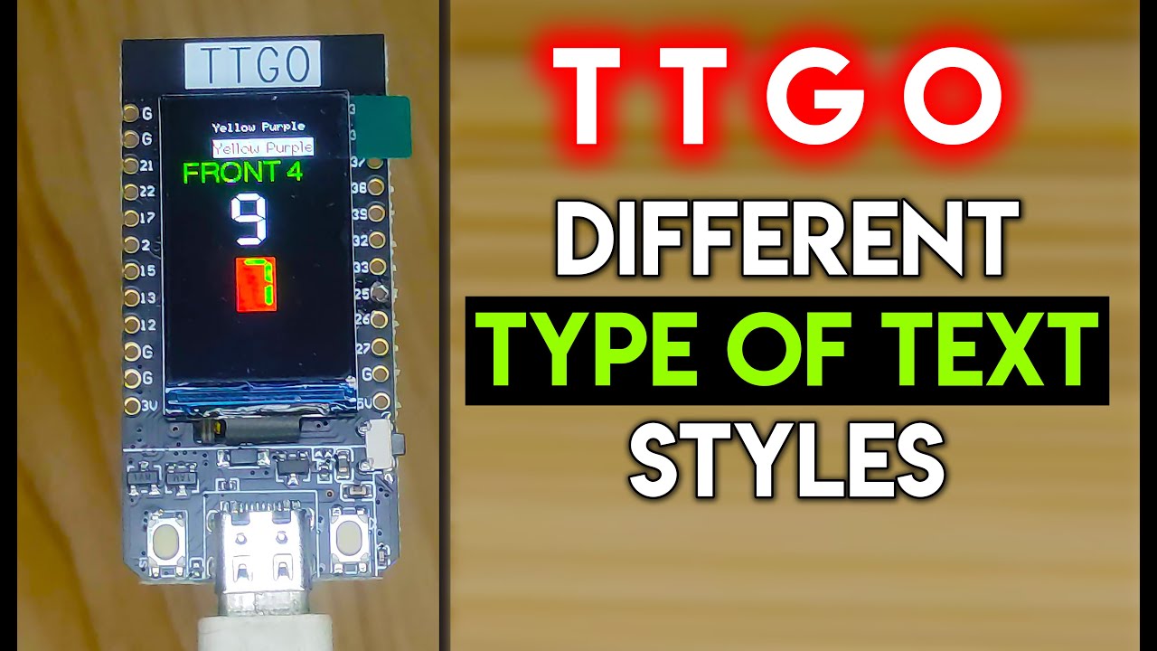 How To Program TTGO T-Display Using Arduino IDE || LILYGO Different ...