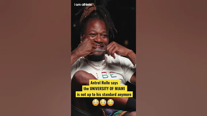 Antrel Rolle says the University of Miami Football...