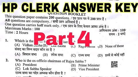HP clerk answer key 2022|hp secretariat clerk answer key|hpssc 962 answer key|hp clerk paper #962