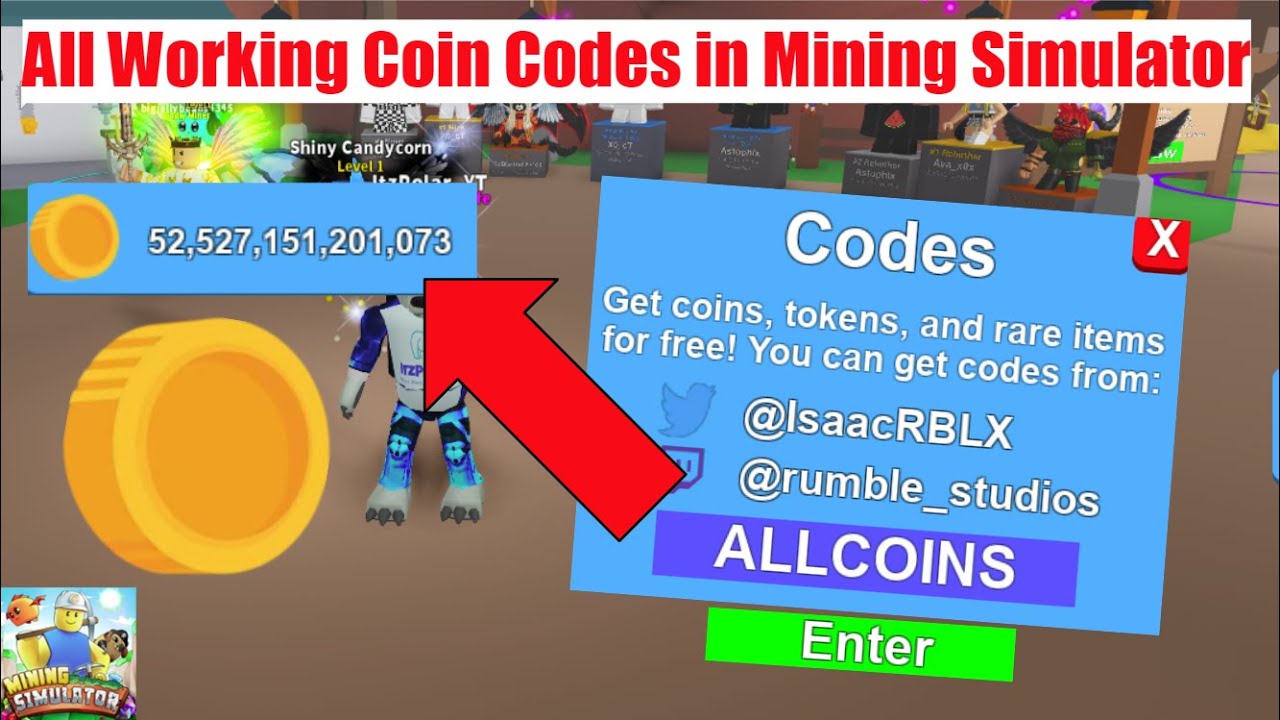 new-epic-hat-crate-free-coins-codes-2-new-codes-mining-simulator-2-youtube