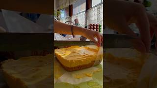 Pumpkin cheesecake for Halloween! #youtubeshorts