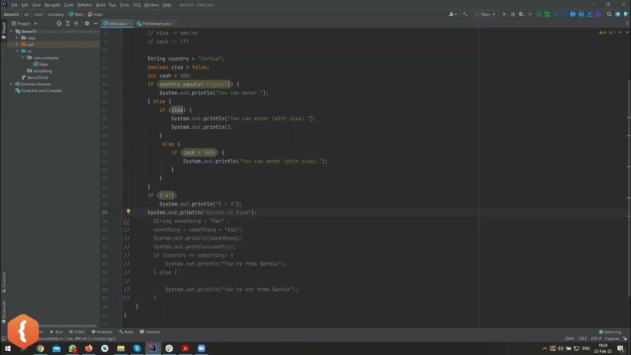 Java if-else practice | CodeGym University Course - YouTube