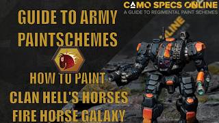 How to Paint Clan Hell's Horses Fire Horse Galaxy | Guide to Army Paint Schemes