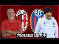 Milan vs Bologna (Probable lineup) Pioli is expected to make some changes...