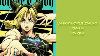 Jolyne Kujo Raw Scenes Jojos Bizarre Adventure Stone Ocean Part1