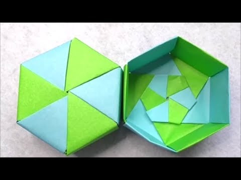 折り紙 六角形箱 本体の作り方 How To Make Origami Hexagonal Box Body Youtube