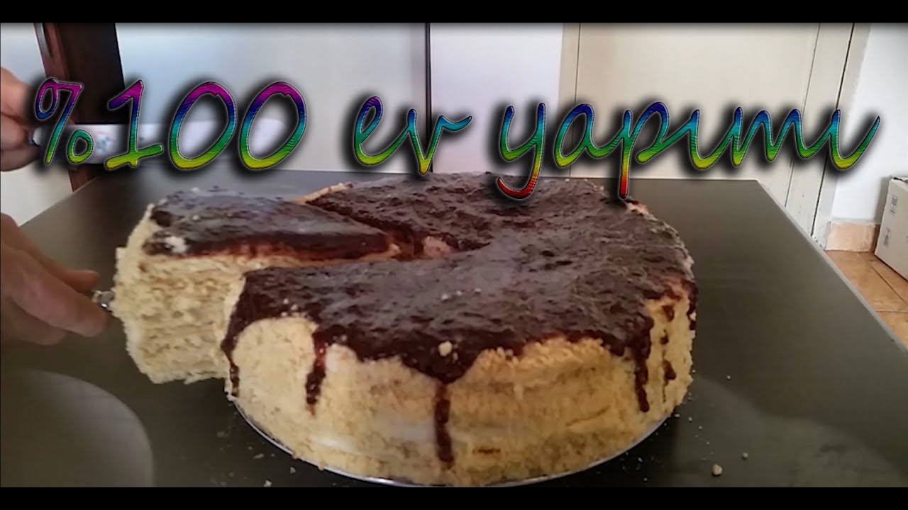 Tamamı ev yapımı bisküvili pasta YouTube
