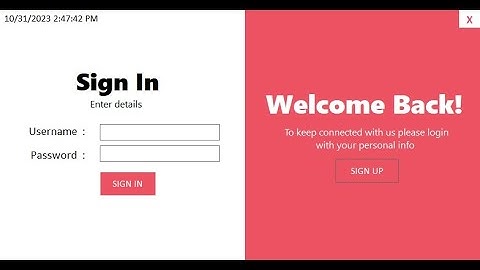 Login With Sign Up | Vb.Net | SQL | Microsoft Access