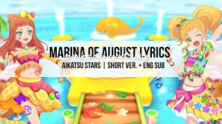marina of august | aikatsu stars lyrics + eng sub