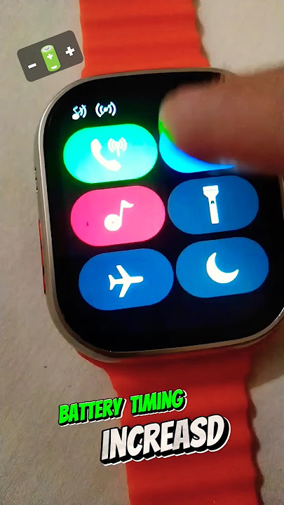 T900 Ultra or T800 Ultra Smartwatch Battery Timing Increase Tricks 🔋 Part 1#shorts#techingthat