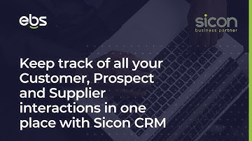 EBS & Sicon present the latest version of Sicon CRM