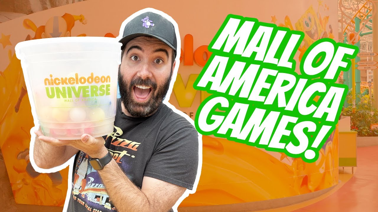 Nickelodeon Carnival Games and Arcade Wins in the Mall of