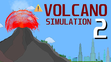 Volcano Eruption Simulation 2! | Algodoo
