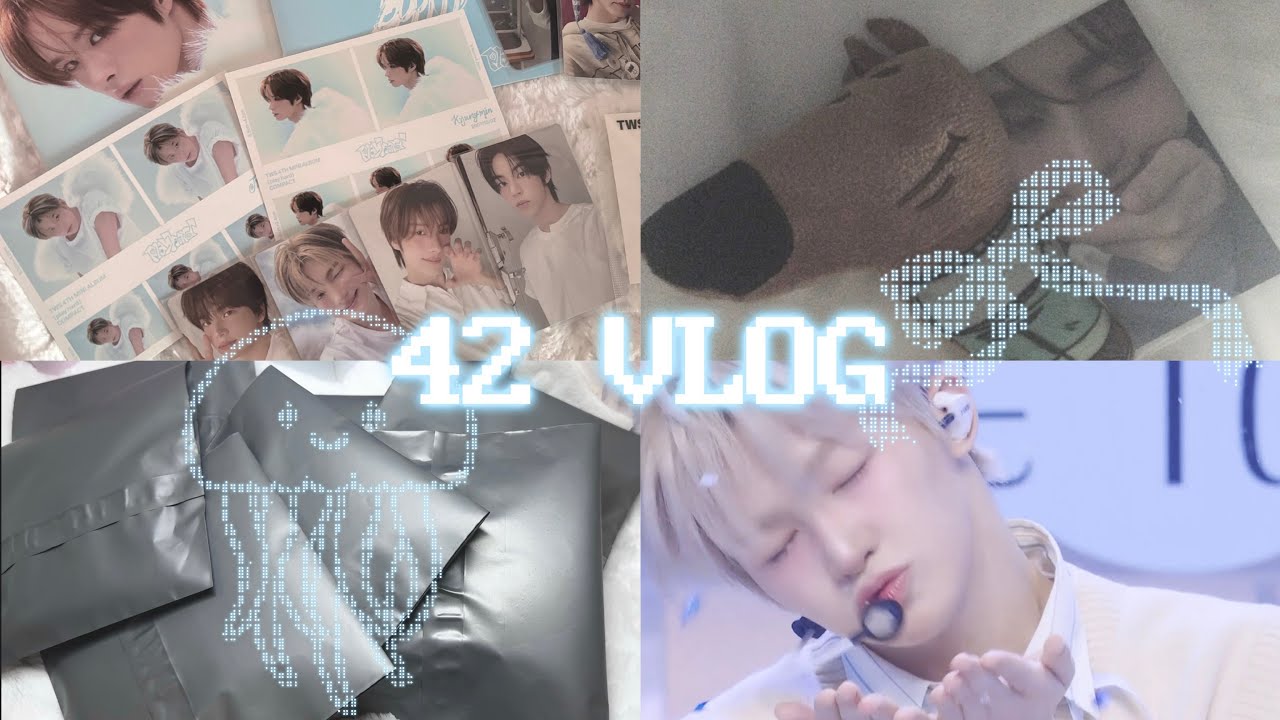 [42로그] 나는 너로 정해진 것 같아🙈 • 투어스 • 42 • 선물깡• 포장로그 • 덕질로그