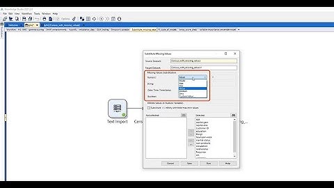 Substitute Missing Values in Altair Knowledge Studio