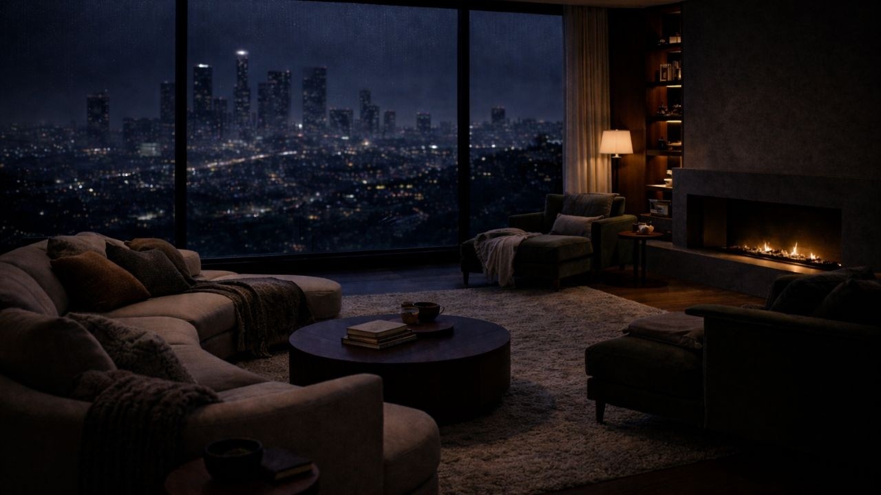 (No Ads) Rainy Cozy Night | ‪@reststate‬ | Subscribe!