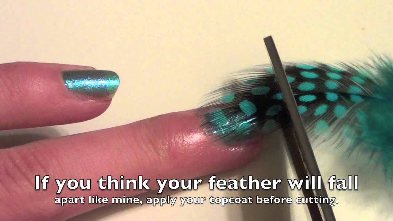 3. "DIY Feather Nail Art Tutorial" - wide 4