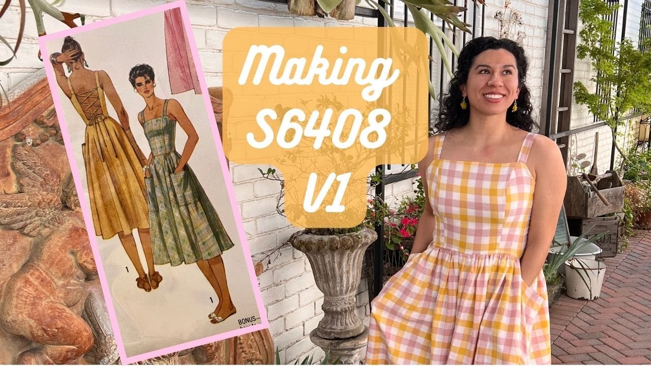 Sewing a cute 1980s Pattern - YouTube