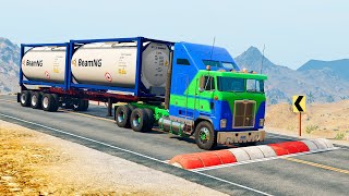 Trucks vs Speed Bumps – BeamNG.Drive