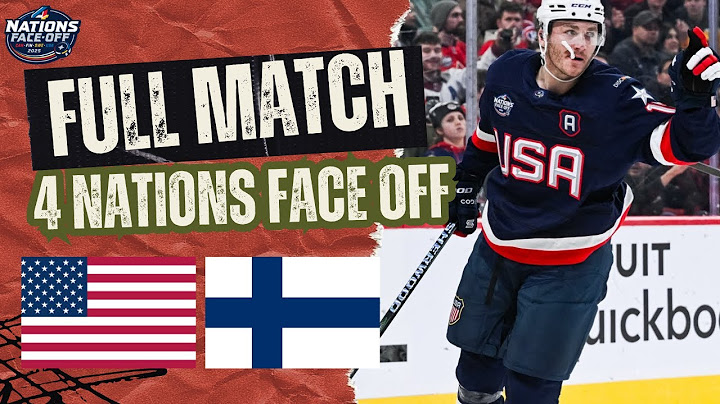 USA vs Finland | 4 Nations Face Off NHL | Hockey Full Game Replay