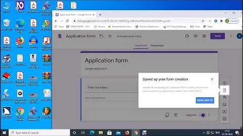 How to create forms in Google forms (With screen reader)
