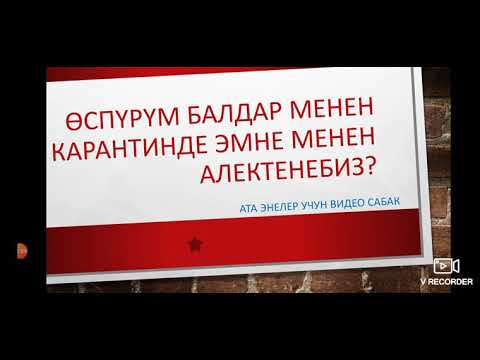 Video: Ата-энелер баланын өспүрүм курагынан кантип өтүшөт