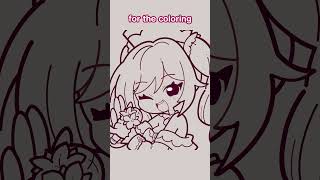DRAWING BARBARA from Genshin in my STYLE