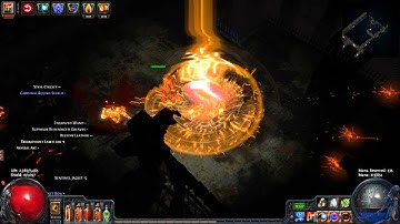 Path of exile -  Cells 73 Map Boss Only - Dual Flame Totem