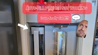 SAMSUNG BESPOKE REFRIGERATOR AUTOFILL PITCHER NOT WORKING. NOT FILLING. ISSUE FINALLY FIXED.