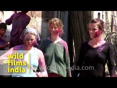 White women play Holi or get molested on the streets of Jodhpur?
